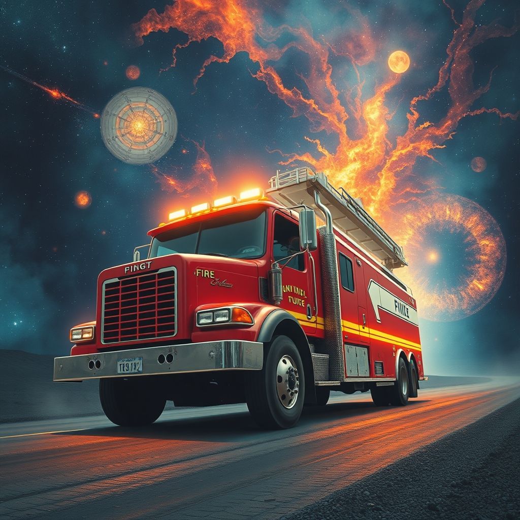 Fire Truck - Cosmic Surrealism